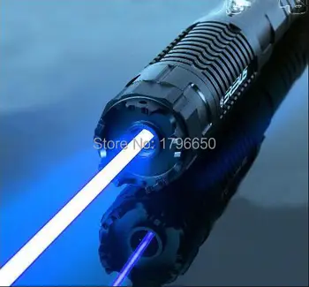

High Power Military 500000m 500w 450nm LAZER Blue Laser Pointer sight Flashlight burning match/dry wood/cigarettes Wicked