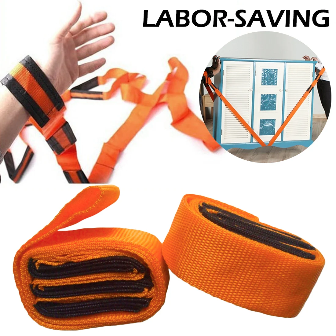 

2.7m 2pcs Lifting Moving Strap Transport Belt Wrist Straps Furniture For Home Move House Convenient Tools