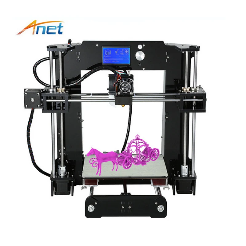 Горячая Распродажа Anet A8/A6 imprimante 3d принтер машина diy 3d Большая Печатная Машина prusa i3 3d принтер комплект домашнего/офисного использования для детей