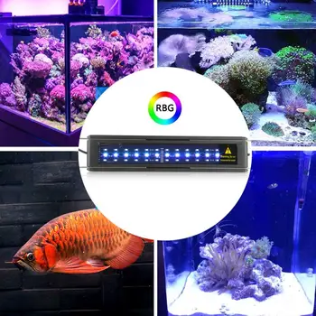 

7 Colors LED Aquarium Light Clip Lamp with Remote Control EU Plug 220V-240V