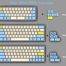 1 Набор DSA PBT с сублимационной краской колпачки для ключей 60% механическая клавиатура колпачки для ключей Godspeed цветовое соответствие для звездных войн холст Typeface