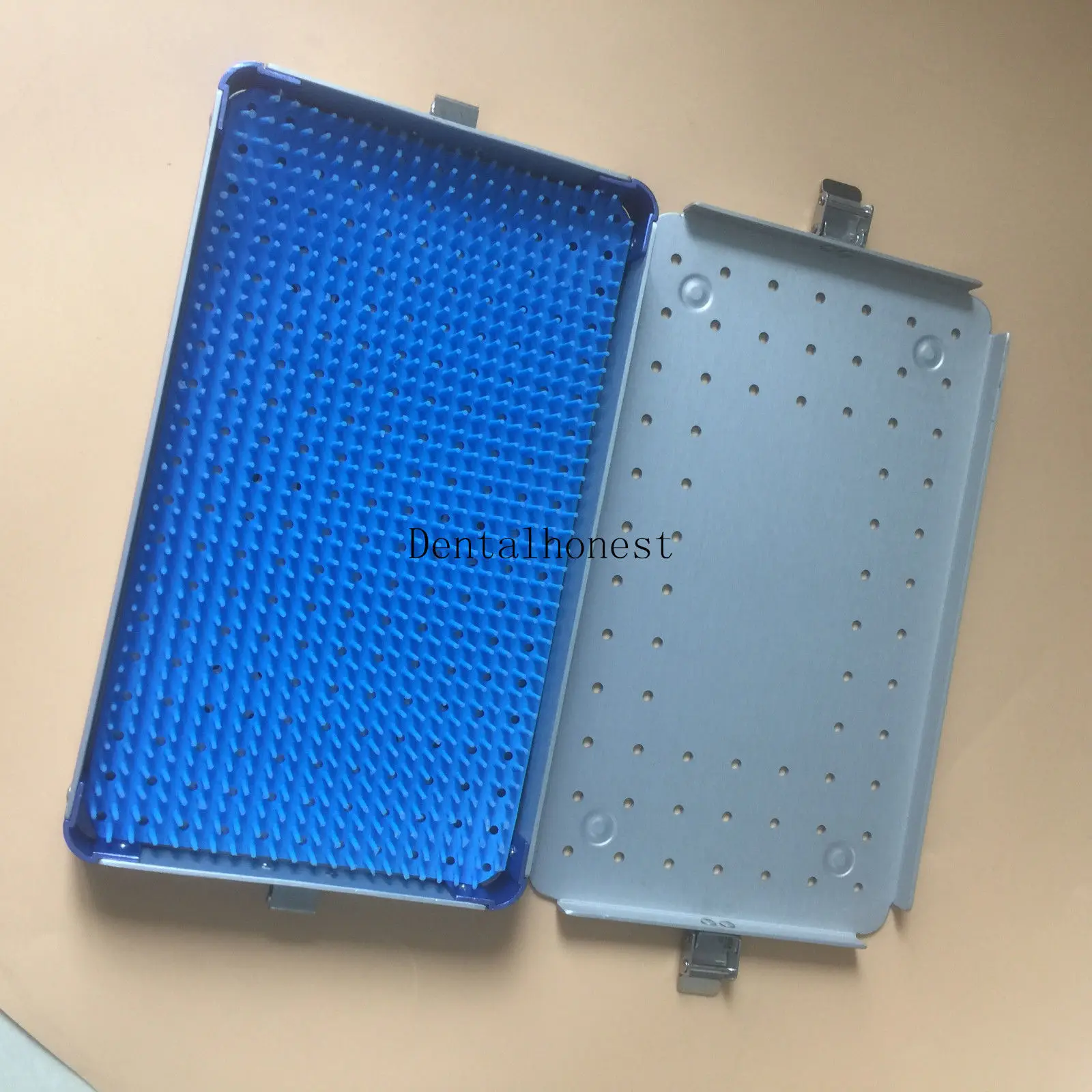 

Silver Aluminium alloy sterilization tray case surgical instrument