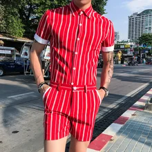 2019 Summer Fashion Striped Funny Shirt Men Slim Fit Tops Casual Shirt Men M-Newest Turn Down Collar Short Sleeves Shirt Men pocket design letter printed turn down collar short sleeves shirt for men