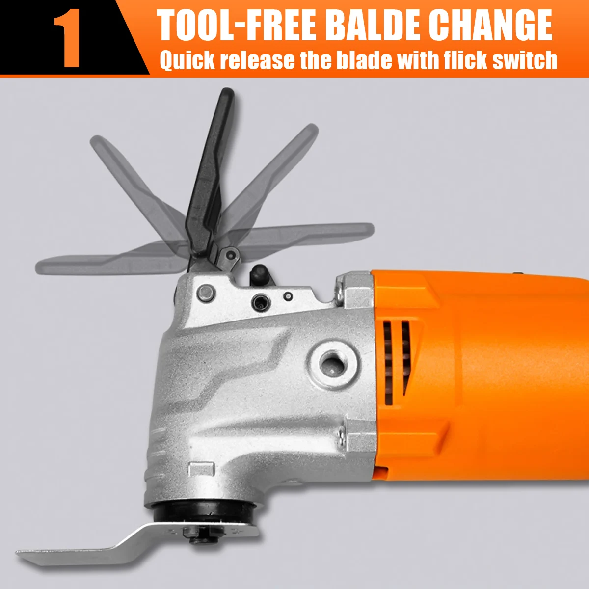 

500W 220V Variable 6 Speed Electric Multifunction Oscillating Tool Kit Multi-Tool Power Tool Electric Grinder Trimmer Saw