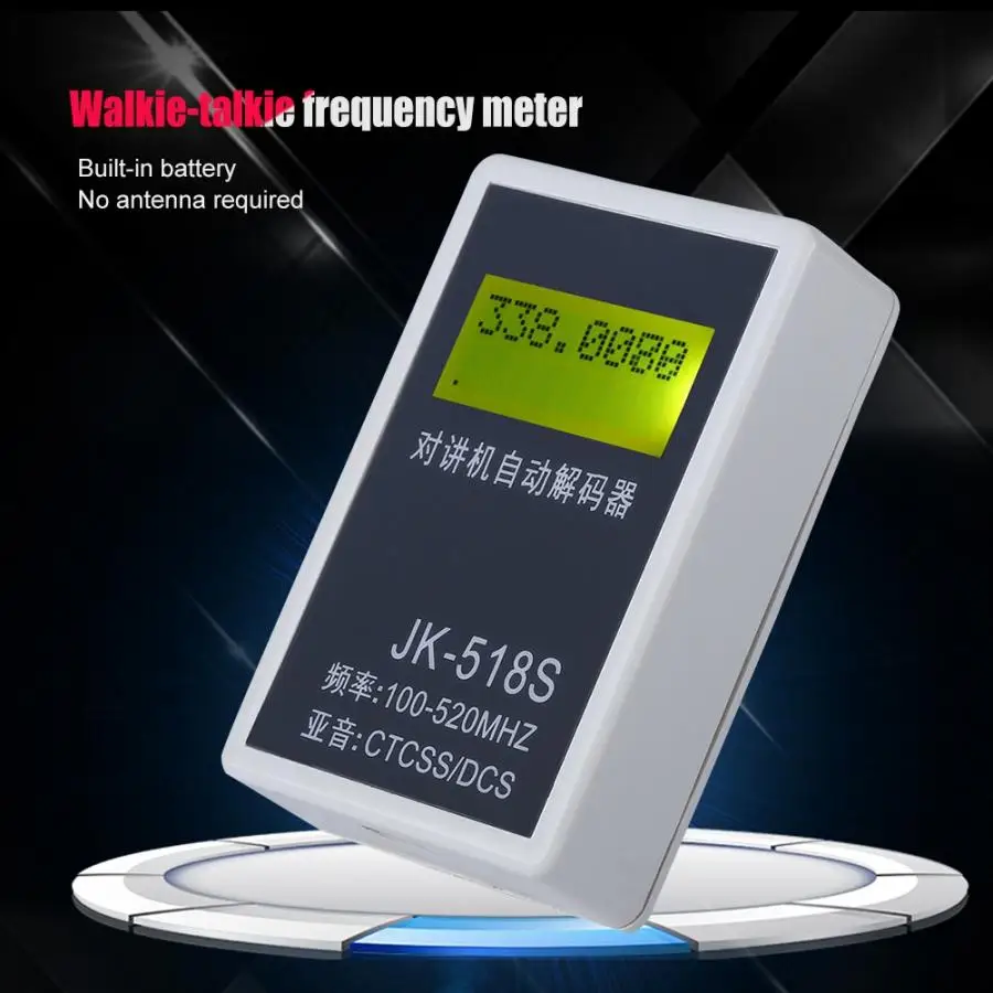 

CTCSS/DCS Decoder LCD Display Frequency Counter Meter for Walkie Talkie 100-240V US 2019 New