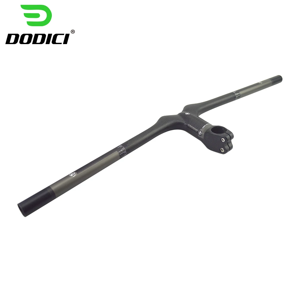 

DODICI Gray 3K Matte carbon fiber handlebar MTB mountain handlebars Integrated handlebar with Stem Code Table Frame fork 28.6mm