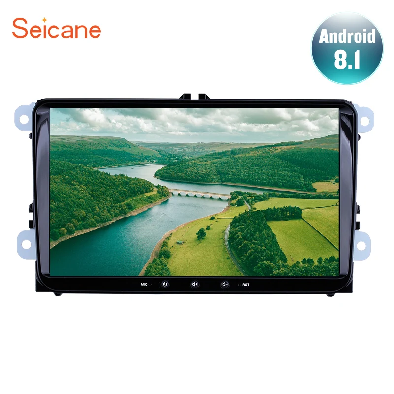 Pаспродажа Seicane 2Din Авторадио Android 8,1 для VW Volkswagen Golf Polo Tiguan Passat b7 b6 leon Skoda Octavia автомобильный Радио font b gps b font Радио coche
