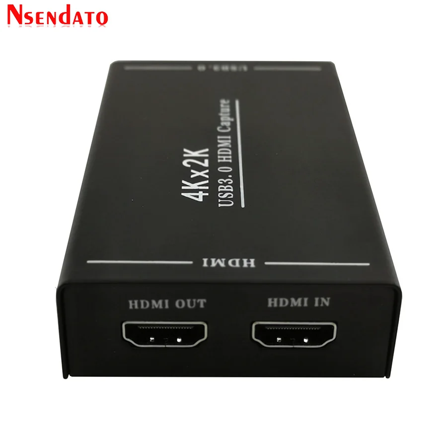 4K HDMI к USB3.0 игра Карта видеозахвата 1080P 60fps Запись видео захвата ключа Потоковое