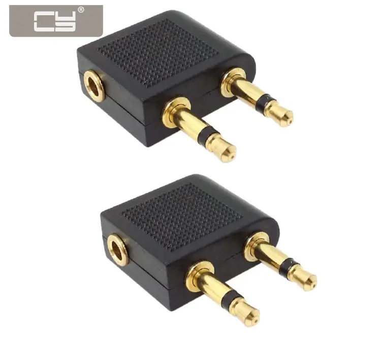 3.5mm Stereo Y Splitter Audio Adapter 2 10 Pack Lot Female 1//8/" Male to