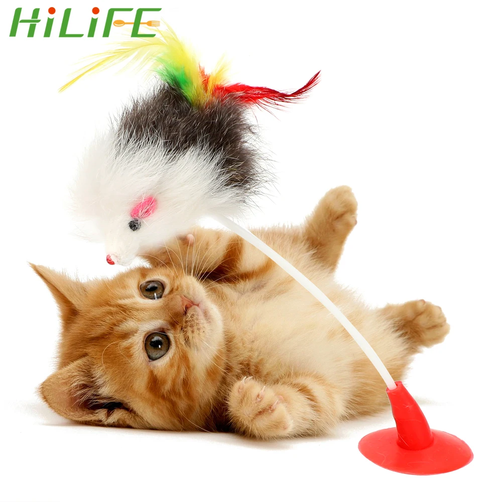 HILIFE забавные кошачьи игрушки кошачья интерактивная игрушка с нижней присоской