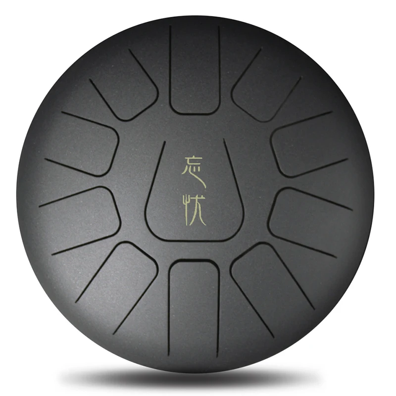 12 дюймов Мини 11 тон стальной язык ударные барабаны Handpan инструмент с барабаном