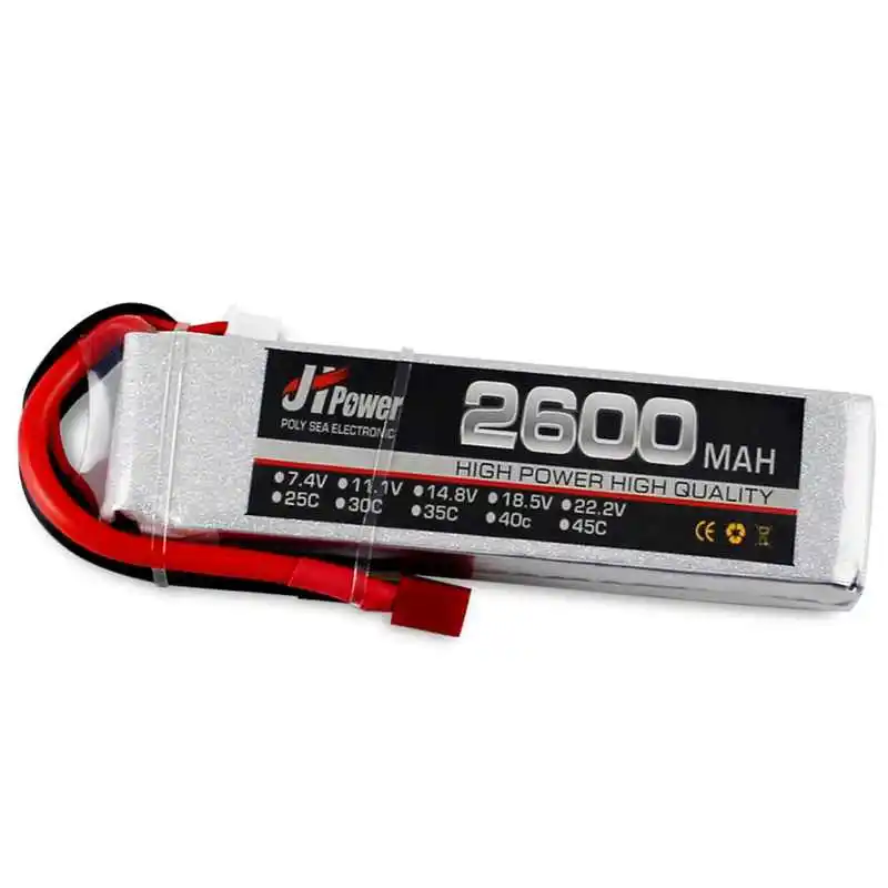 Новинка 2019 JH Lipo RC автомобильный аккумулятор 2600 2s 35c 7 4 v T/TX60 разъем для 1/10