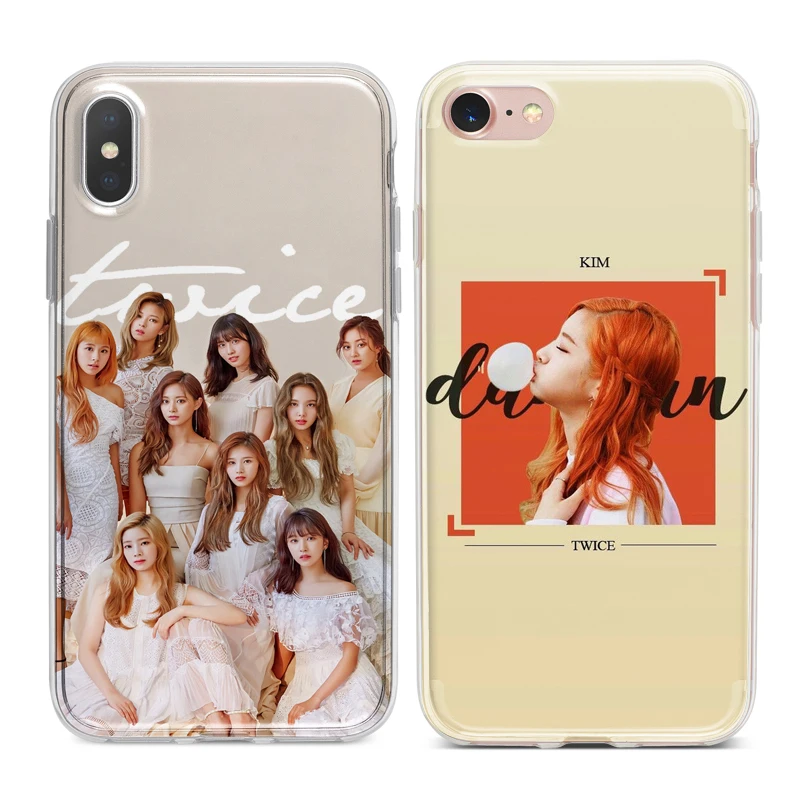Kim Dahyun дважды Kpop Coque Мягкие силиконовые чехлы для телефонов iPhone XS Max XR X 7 8 6 6S Plus 5S 5 SE