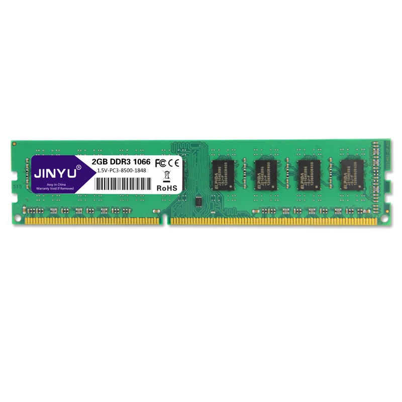

JINYU Ddr3 1066mhz 1.5V 240Pin Ram Memory For Desktop Amd Motherboard