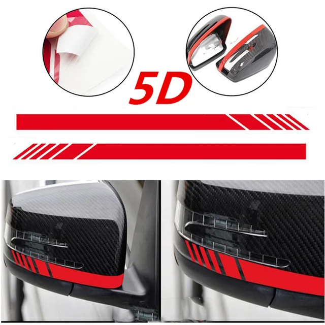 2PCS Side Mirror Sticker Funny Decal Car Accessories 5D Rearview Mirror