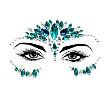

Masquerade Face Decoration DIY Jewelry Acrylic Rhinestone Festival Party Temporary Tattoo Fashion Face Stickers for Women