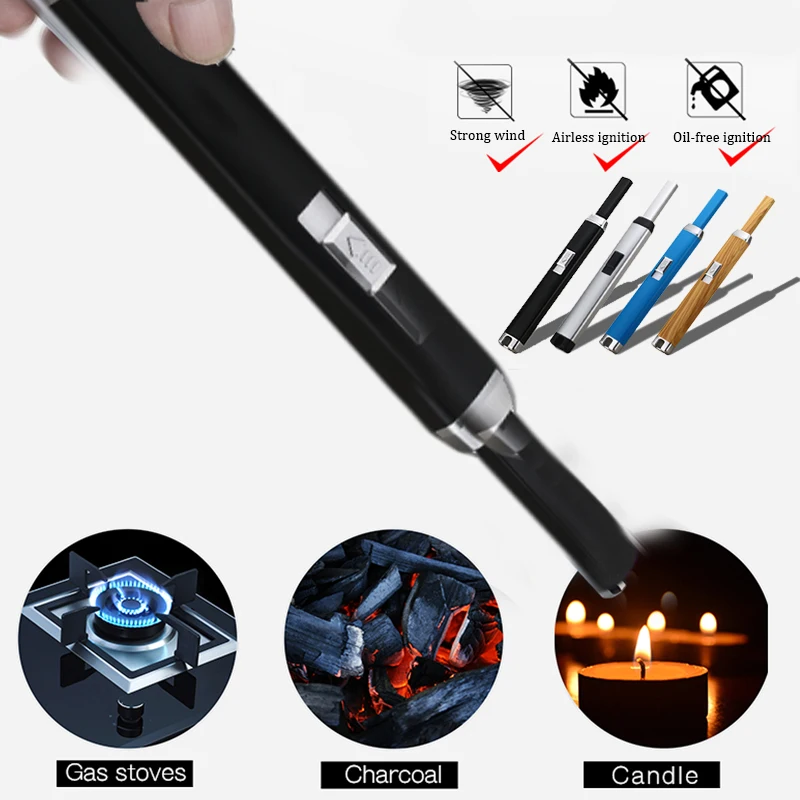 Зажигалка плазменная USB длинная электрическая перезаряжаемая кухонные