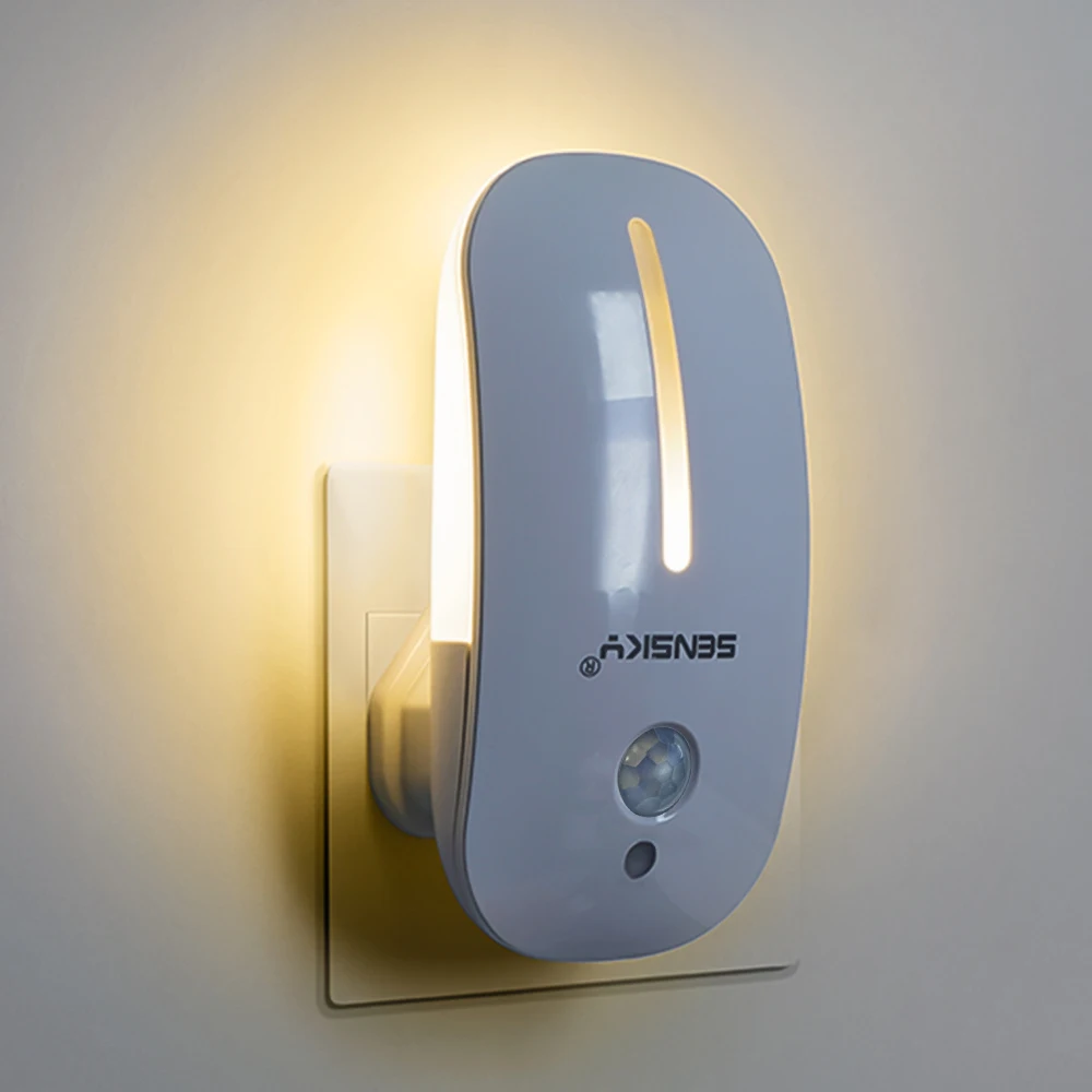Sensky 110 В 220 в PIR датчик движения светодиодный Ночной светильник 2 режима детский беспроводной настенный ночник для детской спальни