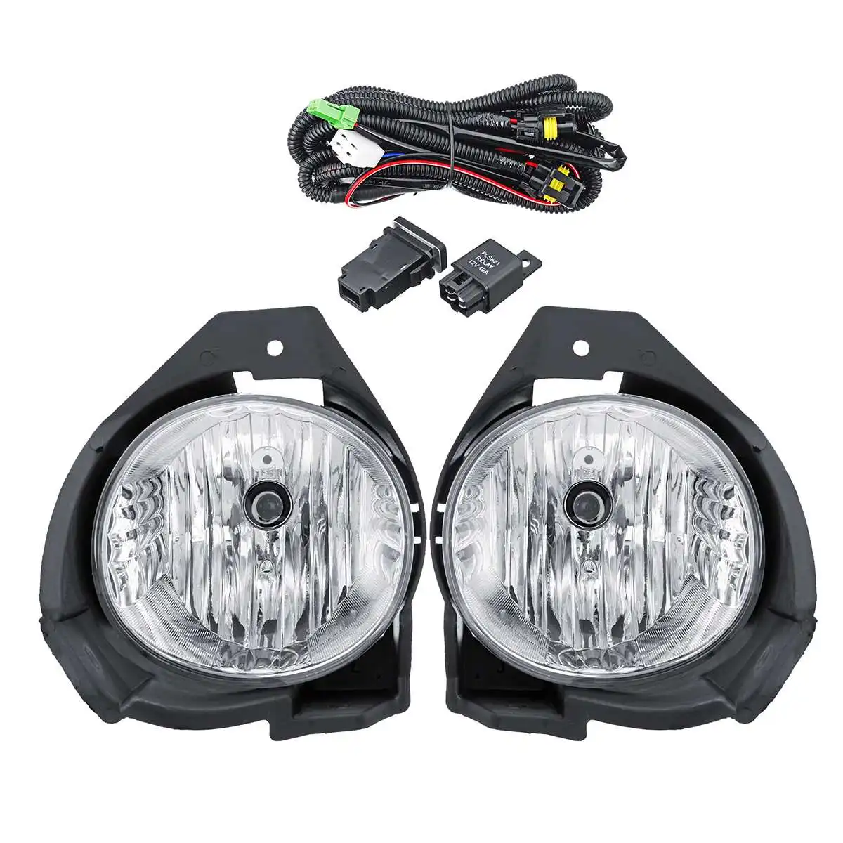 Для Toyota Hilux Vigo 2008 2009 2010 2011 Замена автомобиля 12v передний бампер противотуманная