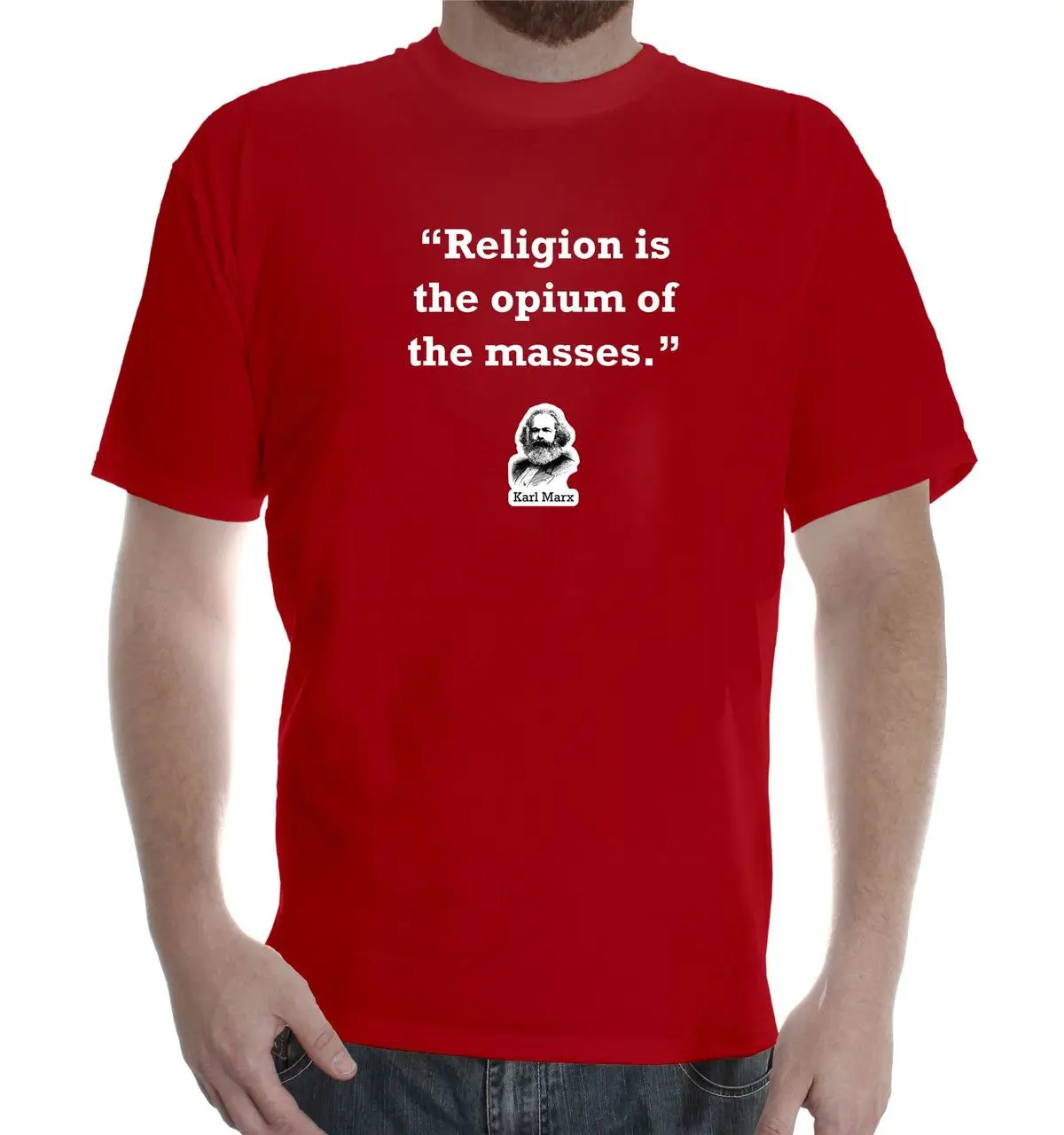 

New Mens Colors Short Sleeve Cotton T Shirt Karl Marx Quote: Religion High Quality Printed Tops Hipster Tees T-Shirt
