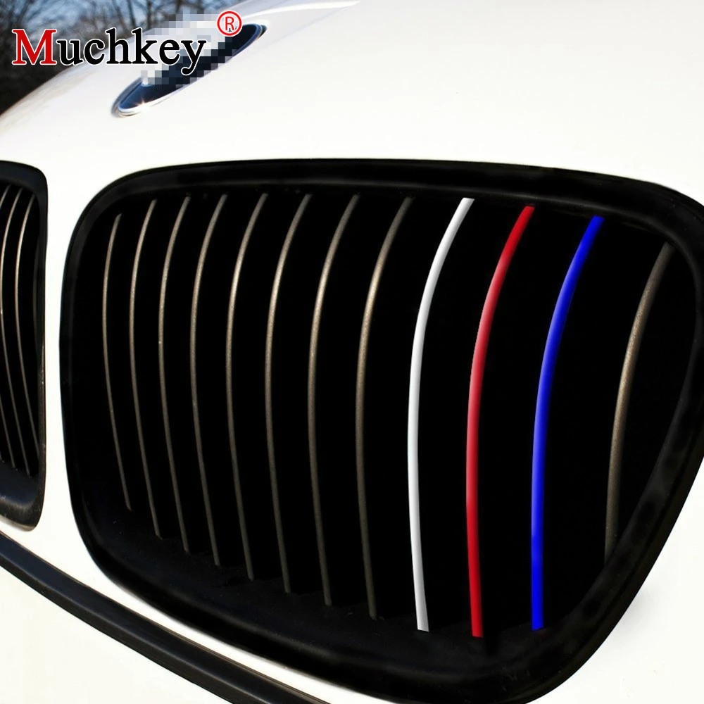 Передняя решетка гриль полоса винила Светоотражающая наклейка для BMW M3 M5 E36 E46 E60 E90