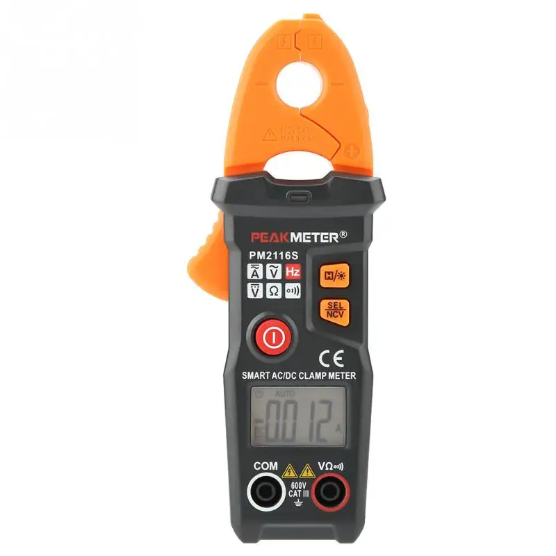 

PEAKMETER PM2116S Clamp Multimeter Mini Non-contact DC Digital Clamp Meter Multimeter Measuring Tool