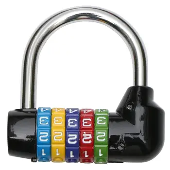 

Padlock Black with Combination 5 Numeros
