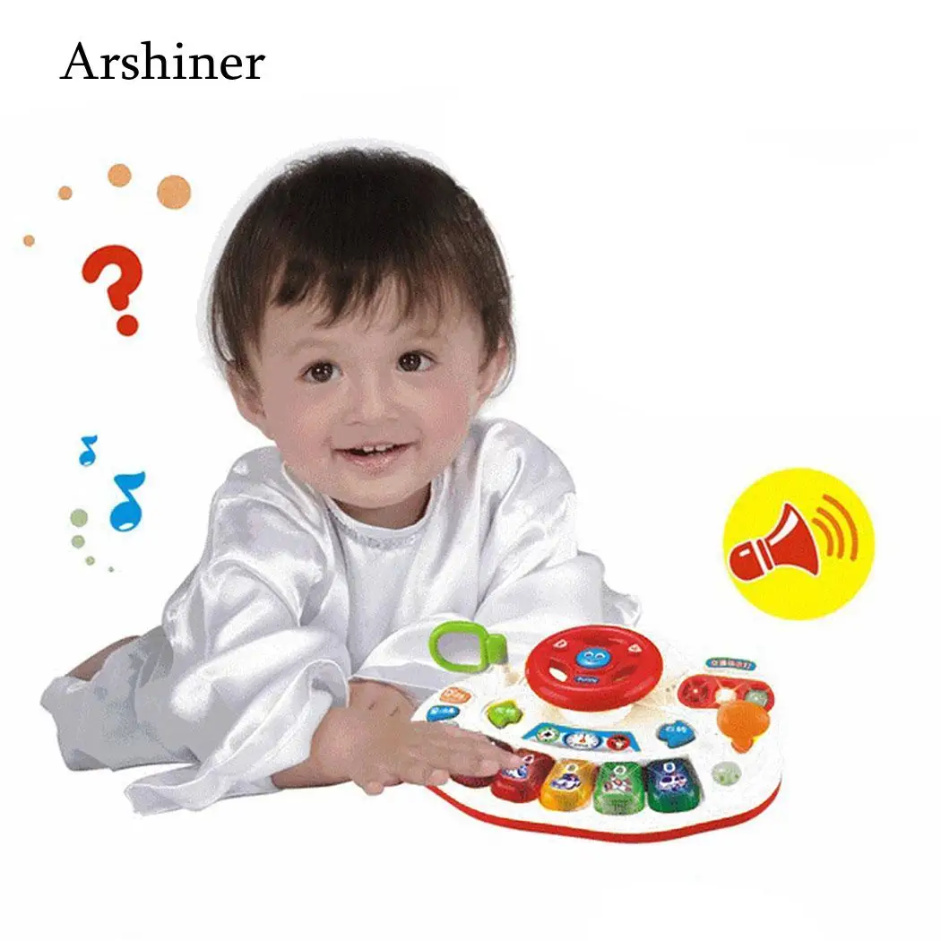 Education Early Over 6 music monthes Musical Puzzle and Machine Toys Multi-function Lighting Learning Cartoon Instrument