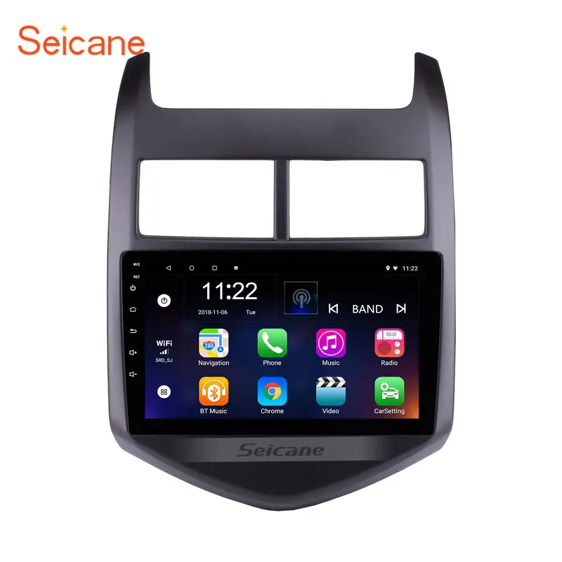 

Seicane 9" Android 8.1 8-Core Car GPS Multimedia Navi Stereo Player For 2010 2011 2012 2013 Chevy Chevrolet AVEO Support DVR