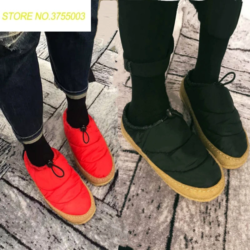 

New Chaussures Femme 2018 Autumn Winter Waterproof Boots Women Indoor Outside Women Flats Warm Fur Flats Shoes Woman Round Toe
