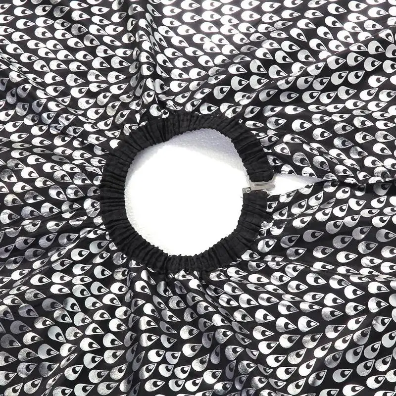 Hair Cut Cover Cloth Pro Adult Salon Hair Cut Wrap Cloth Hairdressing Hairdresser Barbers Waterproof Cape Gown Feather Pattern Hair Cut Cover Cloth Pro Adult Salon Hair Cut Wrap Cloth Hairdressing Hairdresser Barbers Waterproof Cape Gown Feather Pattern