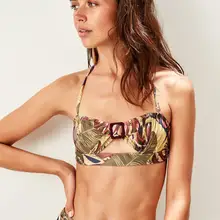 Trendyol лист декоративные пряжки Бикини Топ TBESS19HE0117