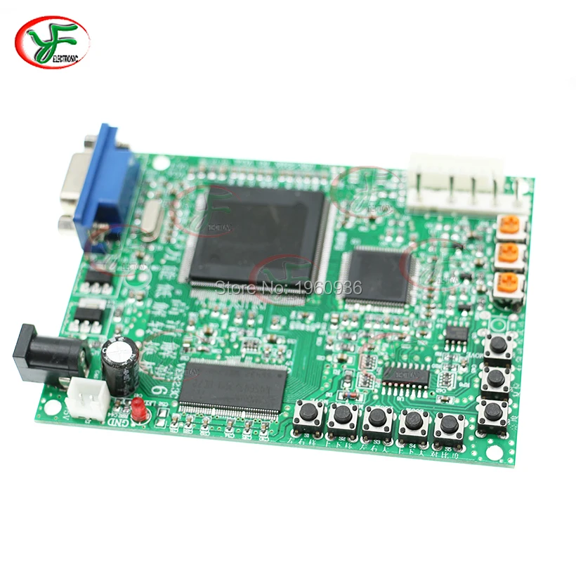 Плата преобразователя красного цвета CGA VGA для аркадных игр плата CRT ЖК монитора PDP