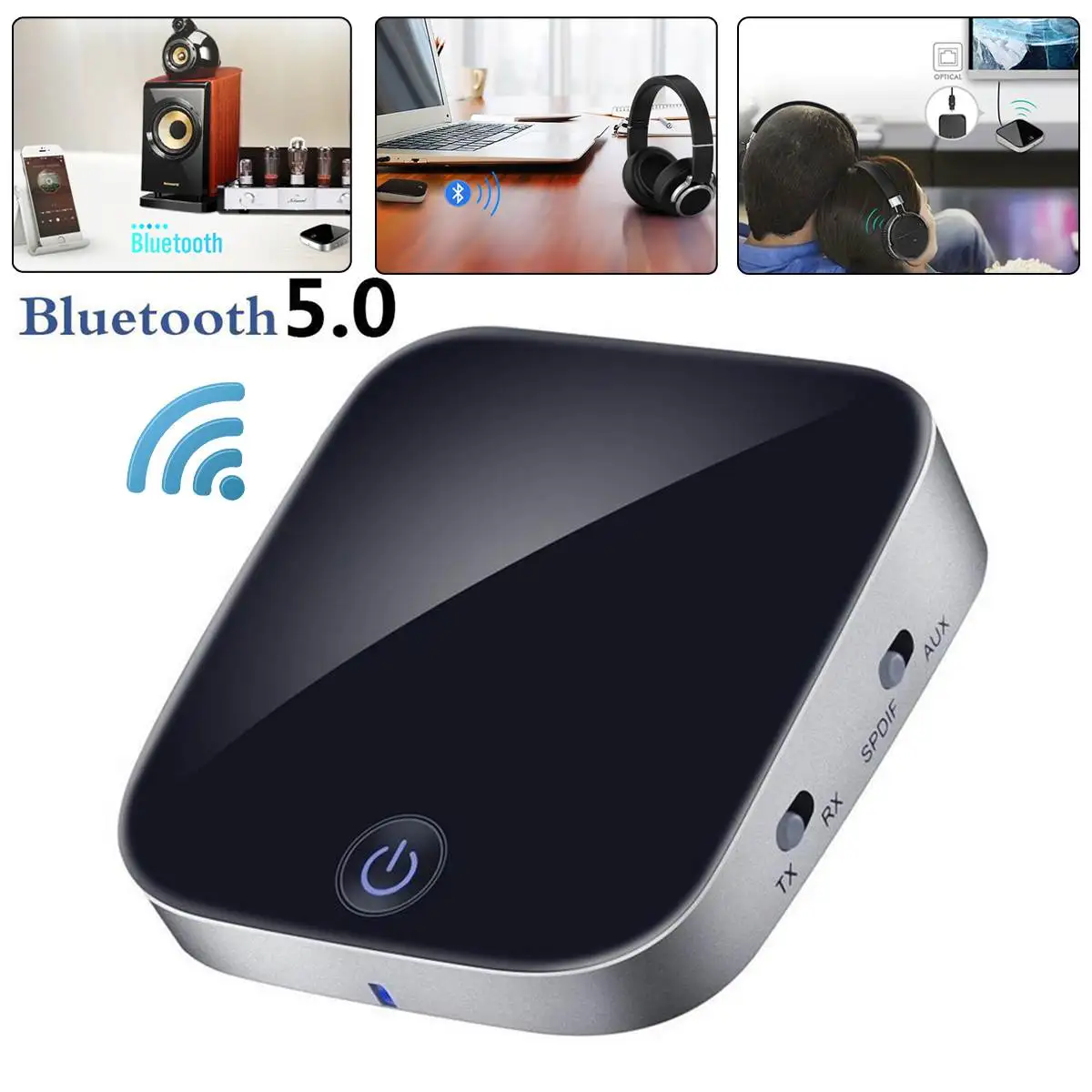 

Wireless Bluetooth Receiver Audio Adapter APTX With 3.5mm Bluetooth Transmitter RCA V5.0 V4.2 V4.1 V4.0 for Headphone Car