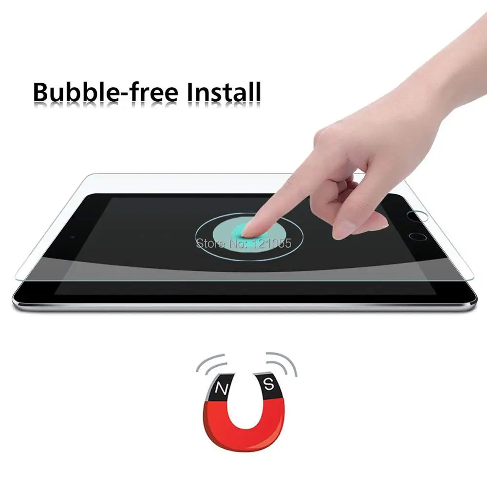 

100pcs/LOT Tempered Glass For Apple iPad Pro 11 10.5 inch 2018 Tablet Screen Protector for ipad mini air glass Protection film