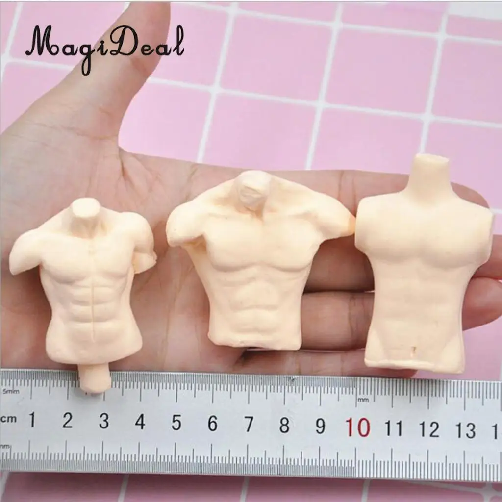 

MagiDeal Male Muscle Doll Body Mold Sugarcraft Mould Silicone for Kitchen Baking Tool