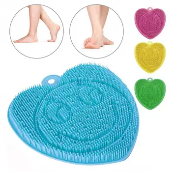 

4 Color Silicone Heart Foot Massage Mat Blood Circulation Tension Release Pad Bath Shower Comfort Relaxing Massage