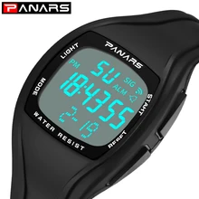 PANARS Square Digital Watch Men Sport Watch 50M Waterproof Outdoor Clock Men LED Male Electronic Wrist Watches relogio masculino gps watch sport outdoor north edge smart clocks men relogio masculino digital watches waterproof x trek cool electronic watches