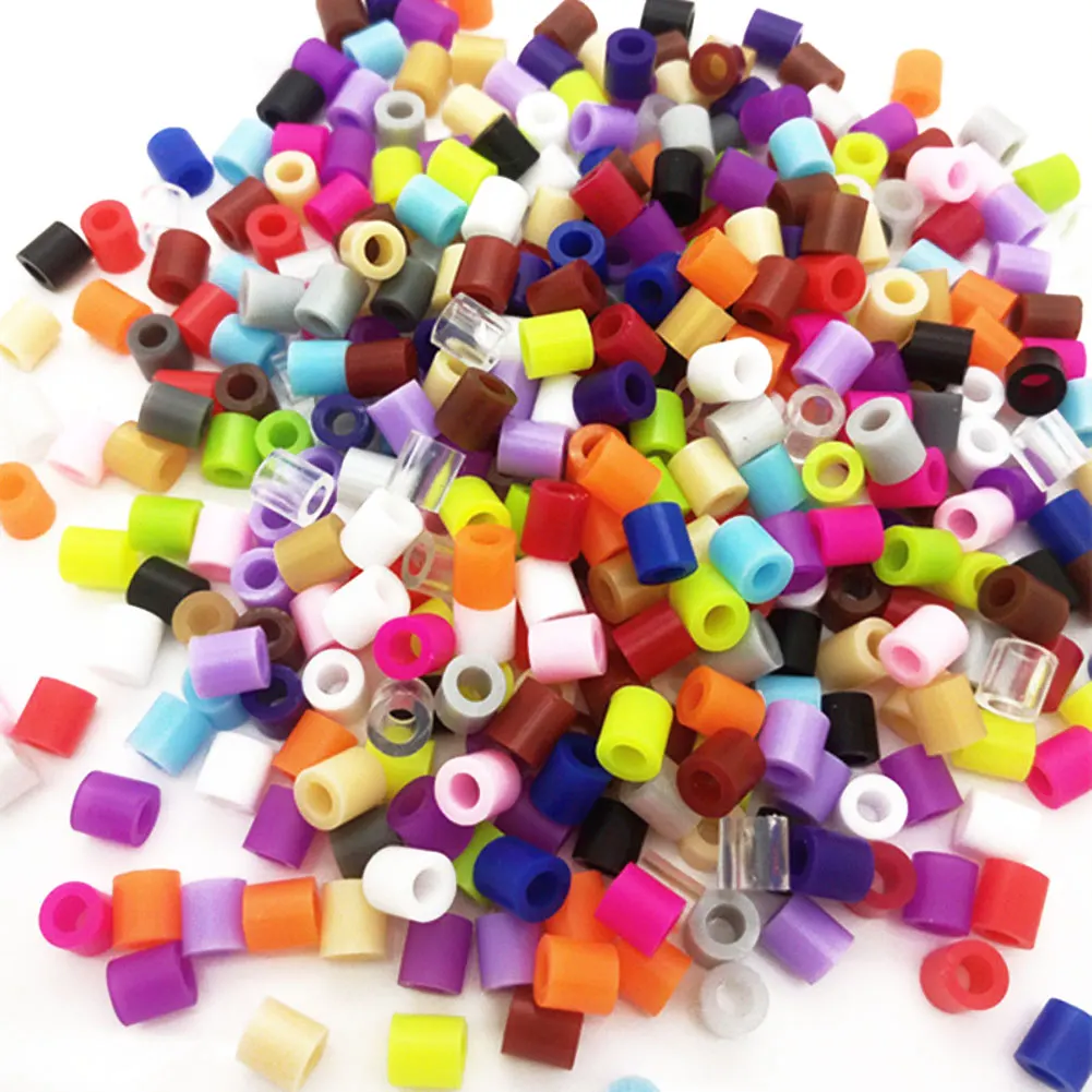 

300/500/1000Pcs 5mm Hama/Perler Beads Plastic Toy Child Fun Craft DIY Handmaking Fuse Bead Kids Educational Toys Gift YJ