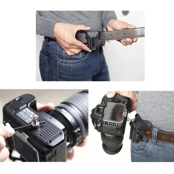 

Besegad Durable Quick Release Waist Belt Buckle Button with Wrench Screw for Canon Nikon Sony Leica Digital DSLR Camera