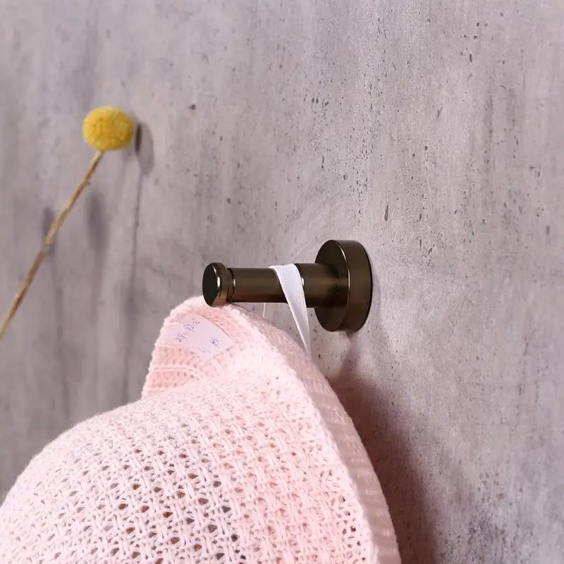 

Modern Colorful Clothes Hook Bathroom Towel Hook Aluminum Alloy Clothes Hook Ten Colors Shower Bracket Robe Hooks