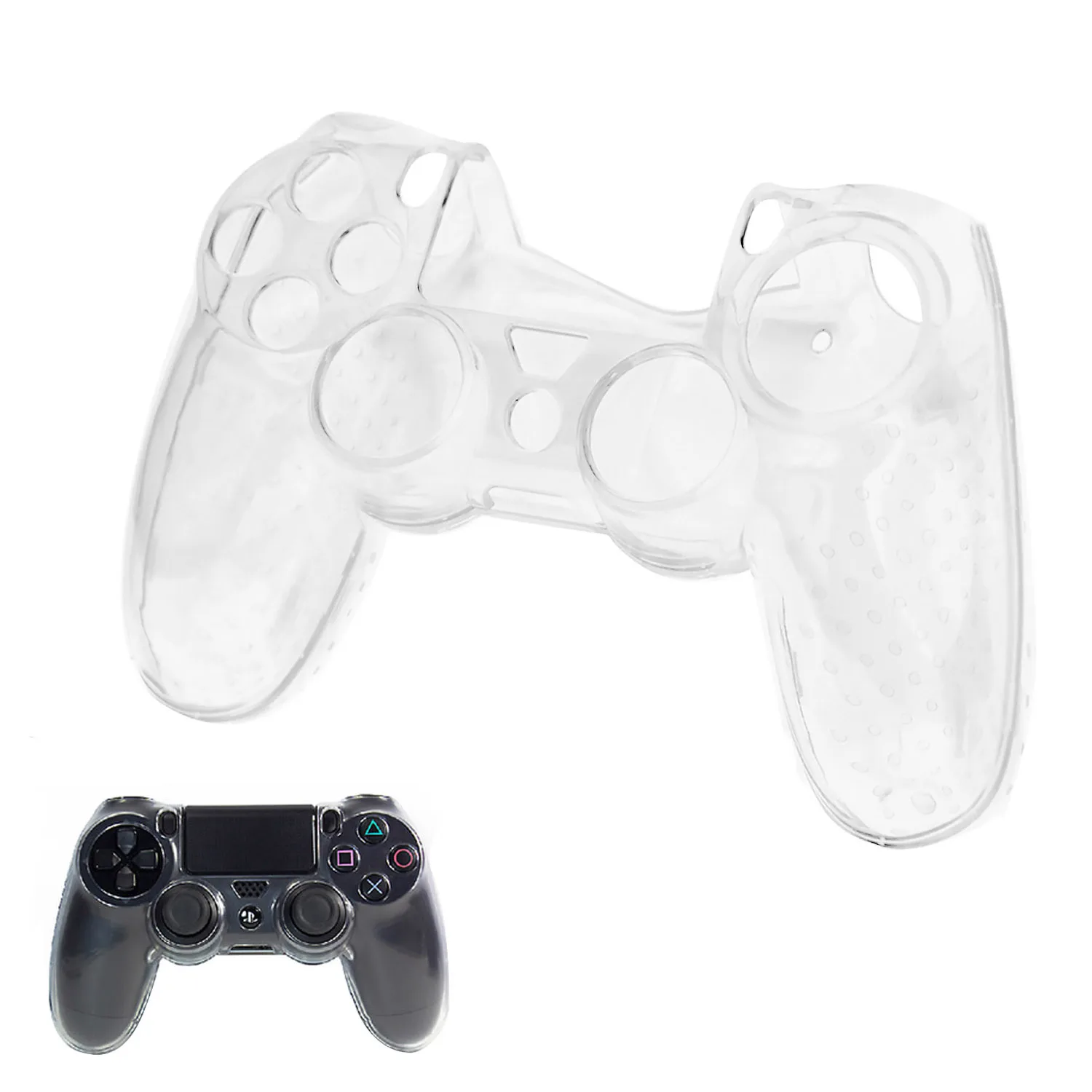 

Bevigac Clear Hard Case Protective Cover Skin Shell for Sony PS4 Play Station Dualshock PS 4 Console Controller Gamepad Joypad