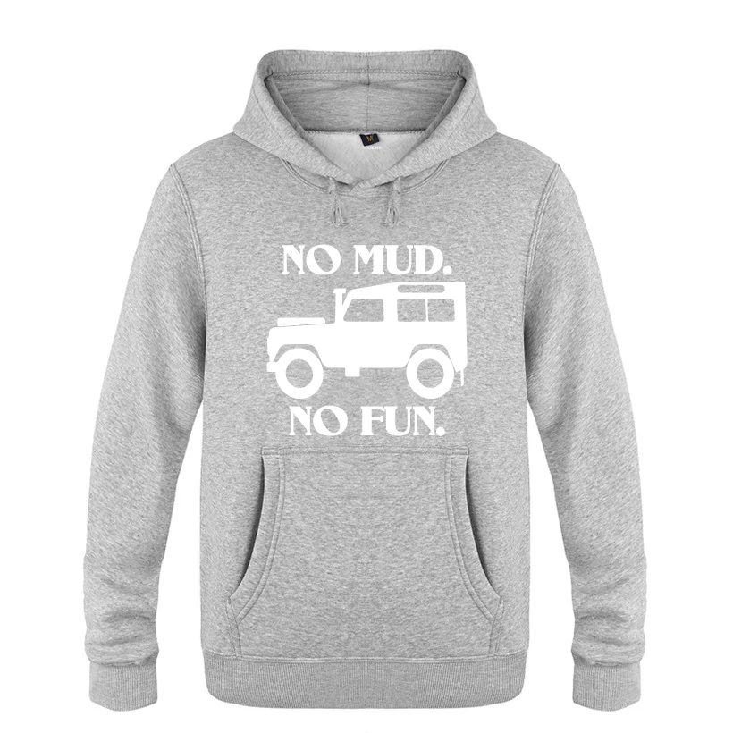 No Mud Fun Новинка Забавные толстовки мужские 2018 флисовые пуловеры с капюшоном