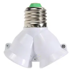E27 до 2 х E27 винт свет лампы Цоколь для лампочки адаптер конвертер держатель Разделение