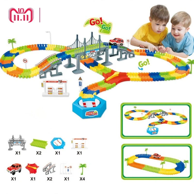 DROPSHIPPING Mega Set Miraculous Race Track Bend Flex Car Toy Track Set DIY Tracks with Electronic Rail Racing Car Birthday Gift DROPSHIPPING Mega Set Miraculous Race Track Bend Flex Car Toy Track Set DIY Tracks with Electronic Rail Racing Car Birthday Gift