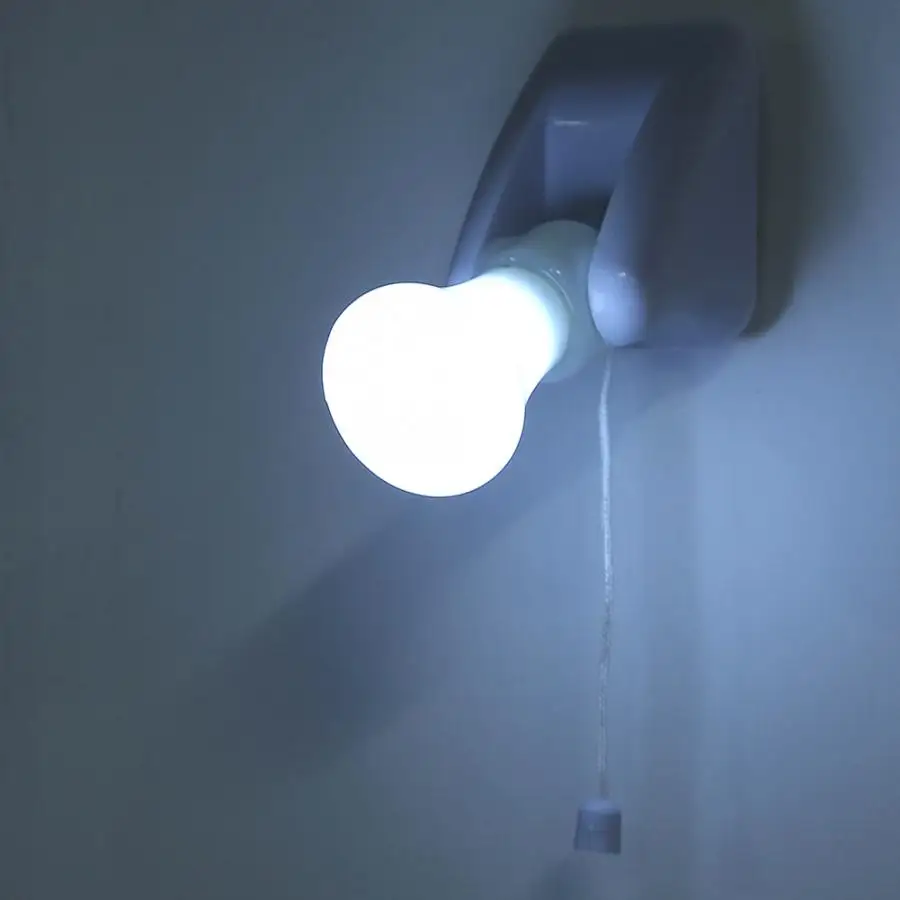 3.6V 0.5W Pull Cord LED Night Light Wall Lamp for Home Cabinet Bedroom Corridor night lamps for kids bedroom