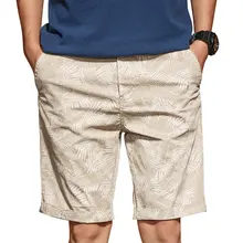 Шорты мужские повседневные Летние Estampado Masculino Fit Cargo Шорты, Прямые хлопковые уличные шорты с принтом листьев мужские шорты