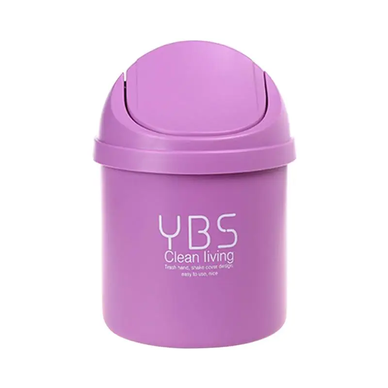 

1PC Mini Portable Creative Durable Cute Mini Dustbins Garbage Box Storage Container for Office