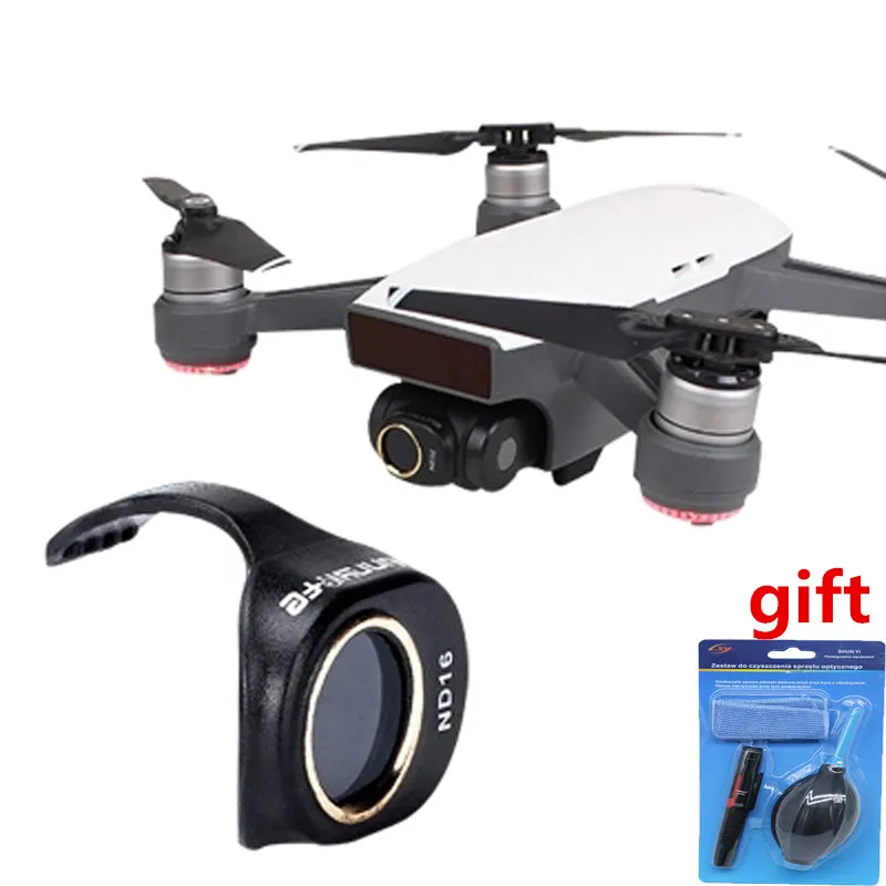 

DJI Spark Filter Gimbal Camera Lens Combo Multi-Layer Coating Films DJI Spark filter for ND4 ND8 ND16 ND32 MCUV CPL+Cleaning Kit