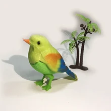 1 шт. симулятор голосового управления Музыка Kawaii птица забавные детские игрушки Утренняя песня игрушка мини звучащая Монтессори игрушки для детей